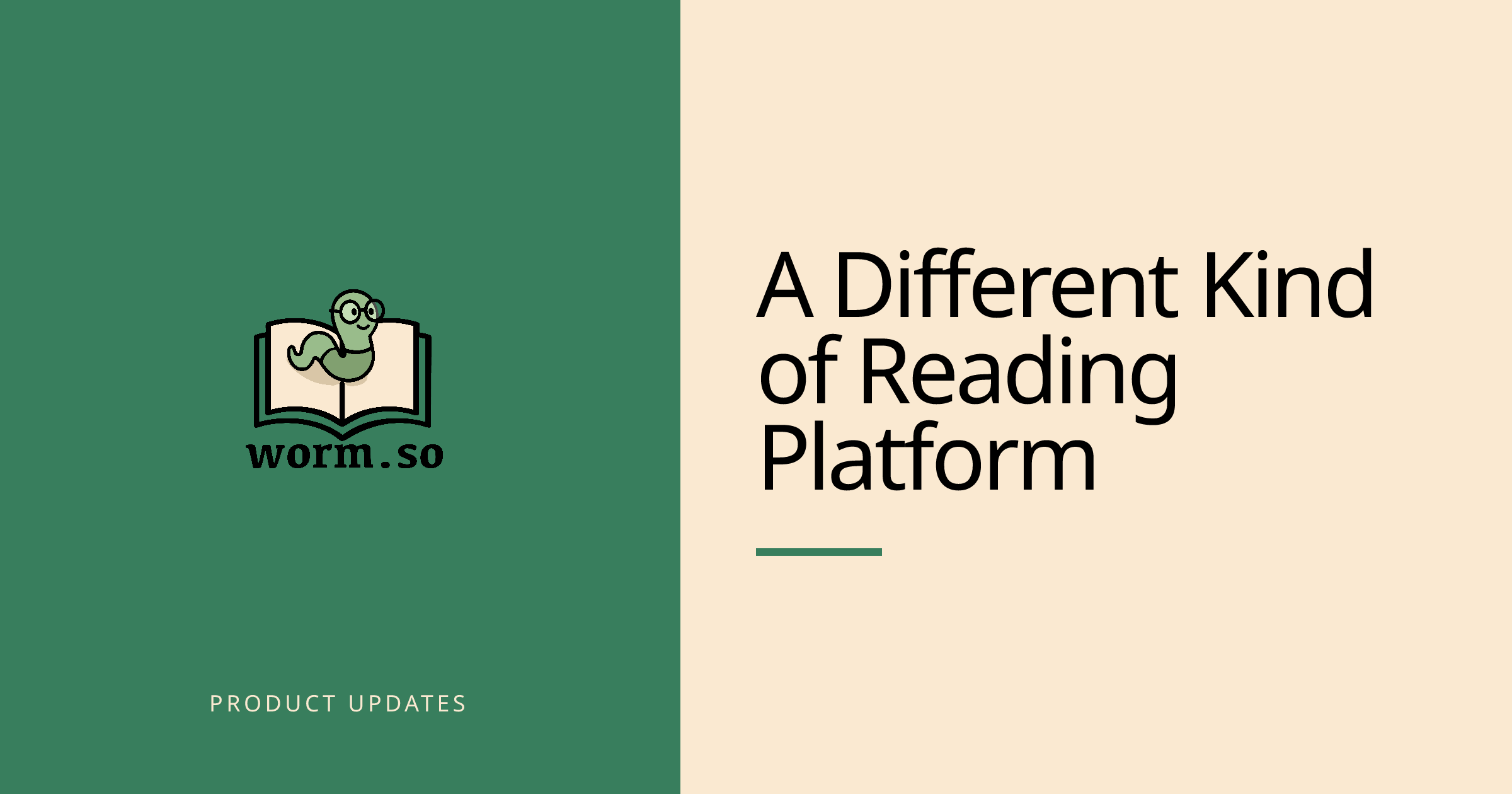 A Different Kind of Reading Platform